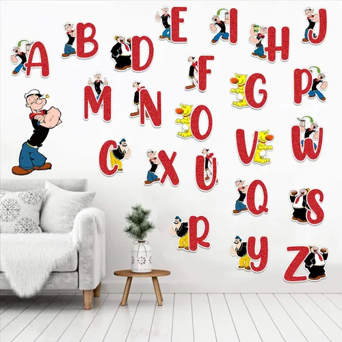 Miniatura 12 de Seyal® Adhesivo de pared con alfabeto de fútbol americano A-Z
