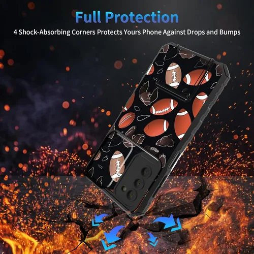Miniatura 1103 de Funda para Samsung Galaxy S22 Ultra 5G, Galaxy S22 Ultra con cubierta de cámara deslizante, funda resistente de doble capa con función atril Black