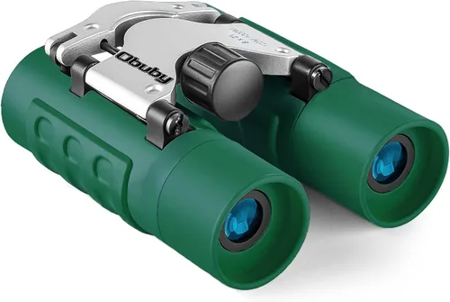 Miniatura 11 de Binoculares reales para niños. Regalos para niños de 3 a 12 años. Niños o niñas. Binoculares compactos de juguete de 8x21 con óptica de alta Azul