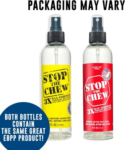 Miniatura 2 de Spray profesional anti mascadas para perros y cachorros, sin alcohol, disipador amargo más poderoso, 8 onzas
