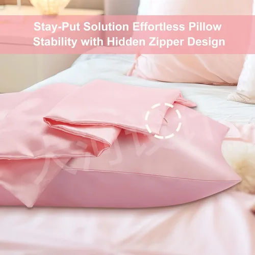 Miniatura 2 de Funda de almohada de satén para cabello y piel, fundas de almohada más suaves que la seda para cabello y piel, refrescante, sueño de belleza, fundas