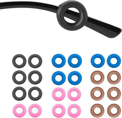Miniatura 9 de Cojín de oreja para gafas, soporte de vidrio, agarre para las orejas, almohadillas de silicona antideslizantes para anteojos, ganchos para las 12