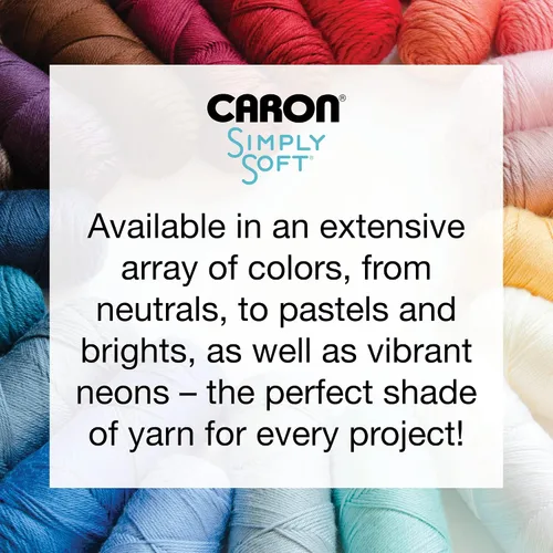 Miniatura 4 de Caron Simply Soft - Hilo verde militar, paquete de 3 unidades de 6.00 oz/6 onzas, 100% acrílico, peinado #4 (mediano), 315 yardas, tejido/ganchillo
