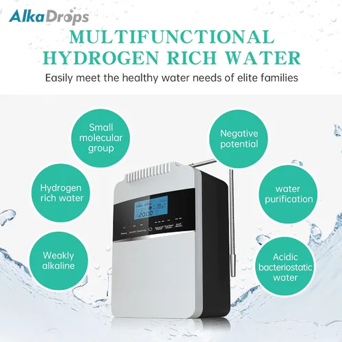 Miniatura 3 de Máquina purificadora de agua ionizador de agua ORP+500 a -800 PH 2.5-11.2 Ácido alcalino Agua El mejor sistema de filtración de agua alcalina