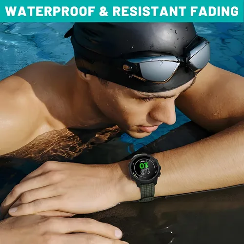 Miniatura 4 de ISABAKE Vivoactive 3 - Correa de silicona de 0.787 pulgadas para Garmin Vivoactive 3/Forerunner 645 Music/Samsung Galaxy 1.654 in/Galaxy Watch 3