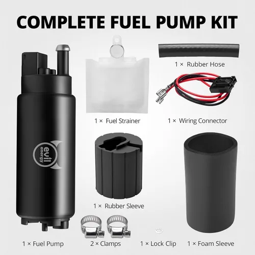 Miniatura 8 de EVIL ENERGY EFI 255LPH Bomba eléctrica de combustible en tanque de alto flujo 43PSI Kit