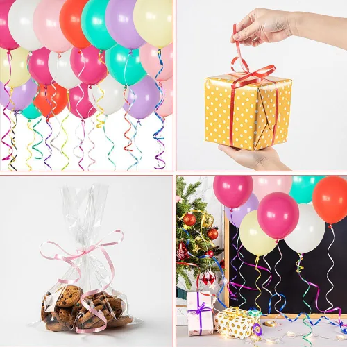 Miniatura 5 de Cinta brillante impermeable, cinta rizada de 3/16 pulgadas x 300 yardas para envolver regalos, decoraciones de San Valentín, cumpleaños