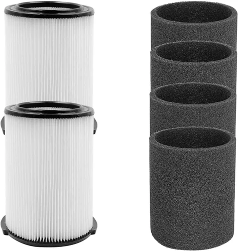 Miniatura 8 de Paquete de 2 filtros de repuesto VF5000 que se ajustan a aspiradoras húmedas y secas Ridgid de 6-20 galones, filtros de aspiradora plisados de 3