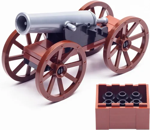 Miniatura 8 de Medieval Warfare Cannon 2, paquete de armas militares, figuras de soldados de juguete, minifigura de juguete compatible con las principales marcas