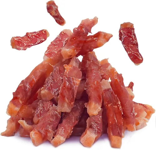 Miniatura 8 de MON2SUN Golosinas para perros sin pellejo de cuero, golosinas de batata envueltas en pato, sin gluten ni granos, golosinas para cachorros y perros