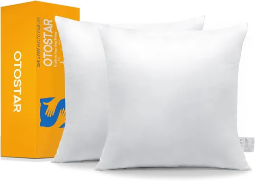 Miniatura 8 de OTOSTAR Paquete de 2 rellenos de almohada decorativa, 16 x 24 pulgadas, relleno interior de cojín rectangular suave esponjoso mullido, almohadilla