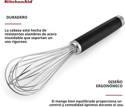 Miniatura 4 de KitchenAid Batidor clásico utilitario, 10.5 pulgadas, color negro