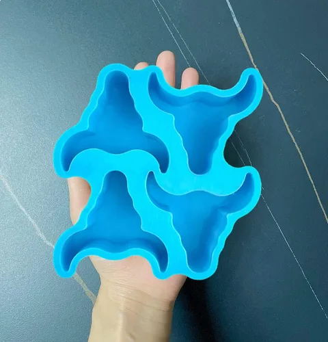 Miniatura 5 de Moldes de silicona para calavera de toro, clips de ventilación de coche incluidos, aptos para horno, para jabón de resina o fabricación de velas