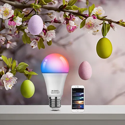 Miniatura 2 de Bombilla inteligente KL110, WiFi LED Magic Home Smart Bulb APP funciona con Alexa y Google Assistant, E26 A19 regulable, 2.4 GHz, no requiere
