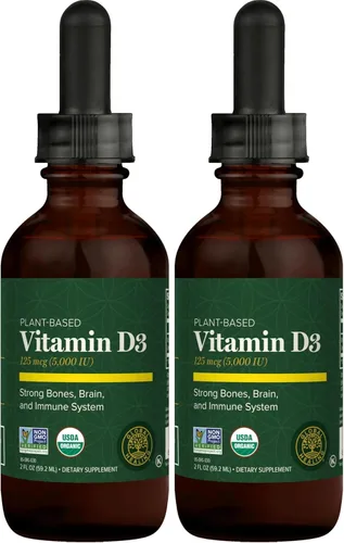 Miniatura 7 de Global Healing Center Suntrex - Vitamina líquida D3 5000 UI para hombres y mujeres, apta para veganos, sin OMG, apoya huesos, inmunidad