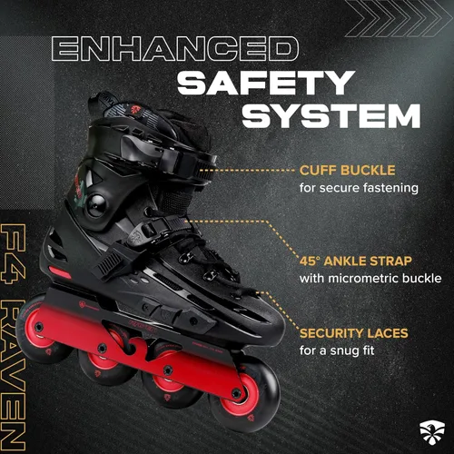 Miniatura 3 de Flying Eagle F4 Raven Freeskate - Patines en línea para adultos hombres, patines en línea de velocidad para hombres, patines en línea para hombres