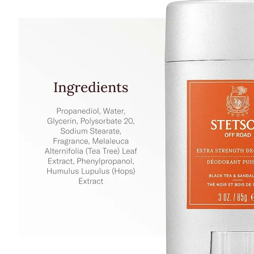 Miniatura 5 de Stetson - Desodorante extra fuerte para el cuidado personal de Scent Beauty - Desodorante en barra de gel para hombre, kit de aseo personal de 3