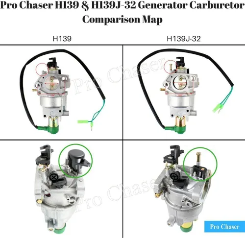 Miniatura 5 de Pro Chaser 16100-Z5L-F11 16100-ZF6-743 16100-ZH9-V01 16100-ZH9-V02 Carburador para Honda EB3800X EM3800SX EG4500CX EM4500CX EM4500CXS EM4500CXS