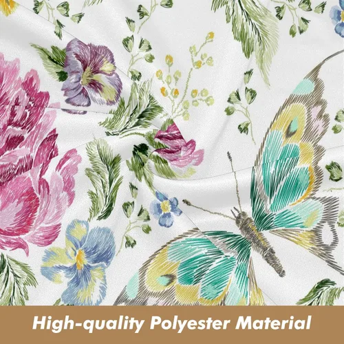 Miniatura 5 de Funda de sofá con estampado de flores y mariposas, fundas para sofá, fundas para sillón, funda resistente a las manchas, protector universal