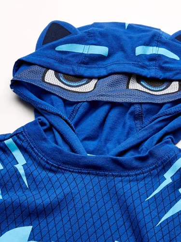 Miniatura 4 de PJ Masks Boys' Gekko and Catboy Costume Hoodie Sweatshirt with Mesh Mask