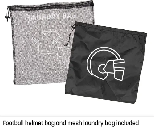Miniatura 4 de CHAMPRO Varsity Football Equipment Bag With Shoulder Carry Strap, Laundry and Helmet Bags Granate