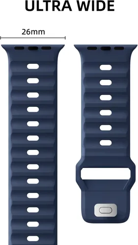 Miniatura 2 de Correa deportiva compatible con Apple Watch Ultra 2 Band de 1.929 in 1.811 in 1.772 in 1.732 in 1.654 in para hombres, correas de silicona suave
