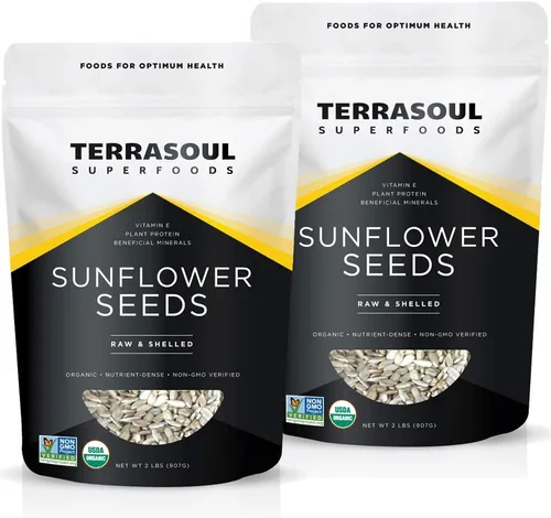 Miniatura 7 de Semillas de girasol con cáscara deTerrasoul Superfoods (orgánico).