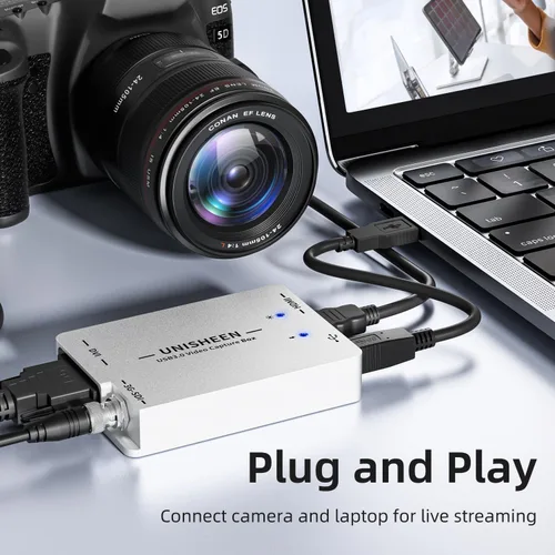 Miniatura 4 de Tarjeta de video HDMI de captura USB 3.0, transmisión en vivo y grabación, HDMI a USB Dongle Full HD 1080P Transmisión en vivo Video Game Grabber