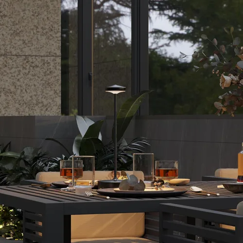 Miniatura 6 de Lámpara de mesa LED recargable inalámbrica, lámpara de mesa de 5000 mAh con tacto para exterior, lámpara de mesa portátil con batería, con función