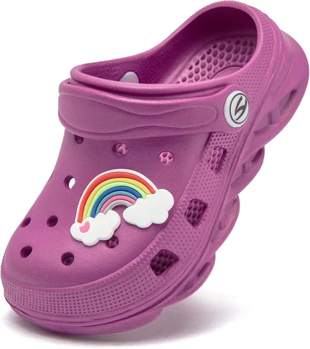 HOBIBEAR Boys and Girls Classic Graphic Garden Clogs Slip on Water Shoes(ToddlerLittle KidsBig Kids)