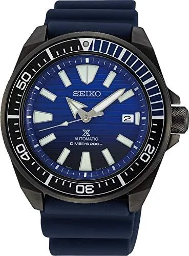 Miniatura 2 de SEIKO PROSPEX SRPD09K1 - Reloj de onda azul para hombre modelo Samurai de Save The Ocean Divers 200M Negro - Buceador