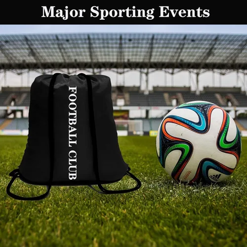 Miniatura 4 de 100 Pack Drawstring Backpack Black Bulk Drawstring Bags Nylon String Backpack Gym Cinch Sack Backpack Sport Bag Draw String Party Bags for Men or