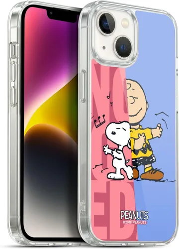 Miniatura 314 de Head Case Designs Funda de gel con licencia oficial de Peanuts Snoopy & Woodstock Halfs and Laughs [protección de grado militar] compatible