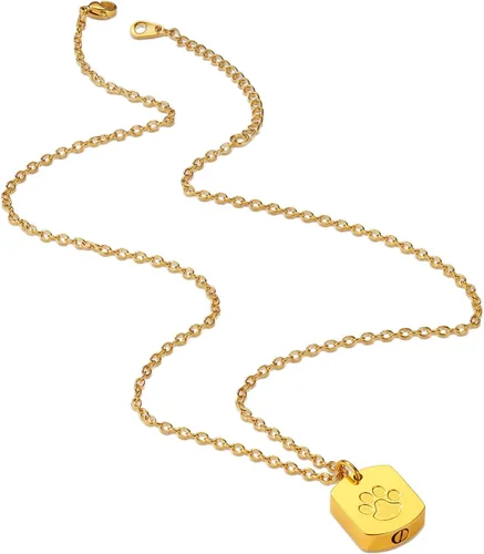 Miniatura 24 de Richsteel Collar de urna para cenizas, joyería de cremación, colgante de recuerdo conmemorativo con cadena