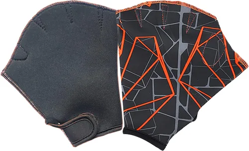 Miniatura 7 de Guantes de natación de nailon para natación acuática, guantes de malla para entrenamiento acuático, entrenamiento acuático, equipo de mano