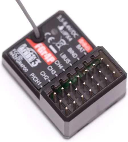 Miniatura 6 de GoolRC Receptor Flysky FGr4P, 2.4GHz 4CH AFHDS 3 Receptor de control remoto PWM/PPM/I.Bus/S.Bus salida compatible con Flysky Noble NB4+ NB4 Pro+