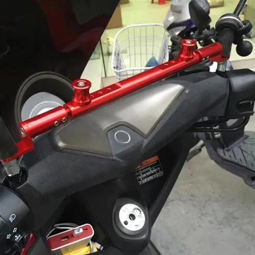 Miniatura 5 de Manillar de motocicleta Palanca de equilibrio Barra transversal GPS Soporte de teléfono para Yamaha MT03 MT-03 (color negro, tamaño: 1)