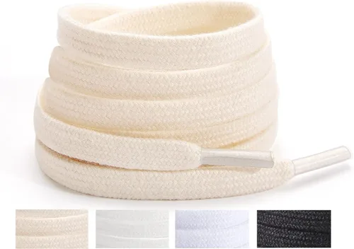ZHENTOR 2 pares de cordones para zapatos deportivos, cordones planos de 516 pulgadas de ancho, cuerdas de zapatos para tenis