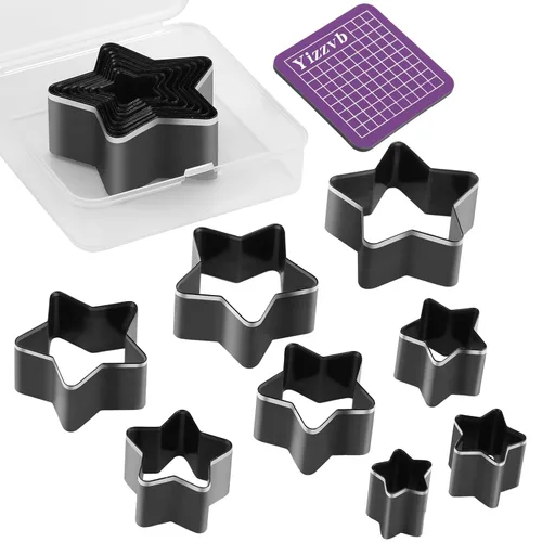 Miniatura 8 de Juego de 8 herramientas de corte Fusiforme de cuero, juego de punzones de cuero, acero de alto carbono, múltiples formas, herramientas