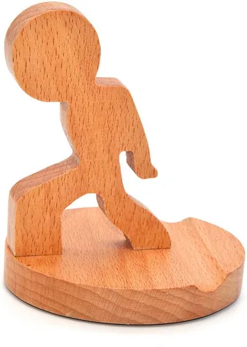 Miniatura 6 de Soporte de exhibición de madera del tenedor del teléfono móvil del caballo del bebé