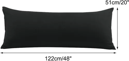 Miniatura 9 de PiccoCasa Funda de almohada corporal con cierre de cremallera, funda de almohada corporal de microfibra cepillada de 110 GSM, fundas de almohada