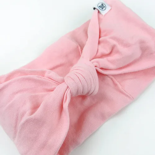 Miniatura 2 de HonestBaby Diademas anudadas de algodón orgánico para niñas, paquete múltiple, paquete de 10 unidades con gemas de arcoíris, rosas, talla M