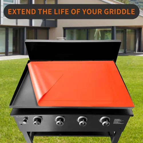 Miniatura 4 de Alfombrilla de silicona para parrilla de 36 pulgadas para Blackstone: Accesorios para parrilla, cubierta superior plana, protección de grado