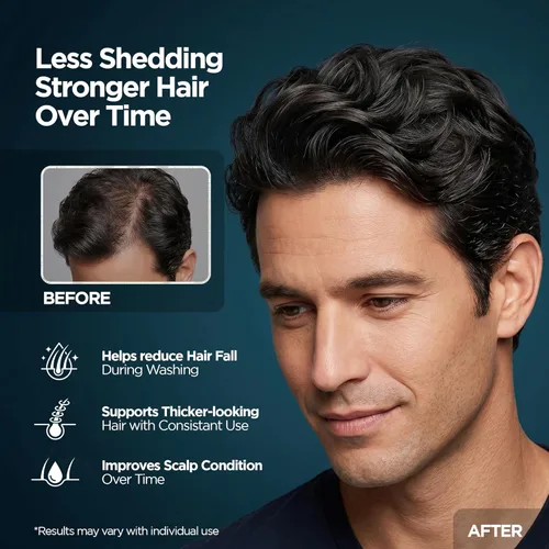 Miniatura 5 de Champú para el crecimiento del cabello, 10.1 onzas líquidas, champú para el cabello de biotina con aceite de árbol de té, ginseng y menta