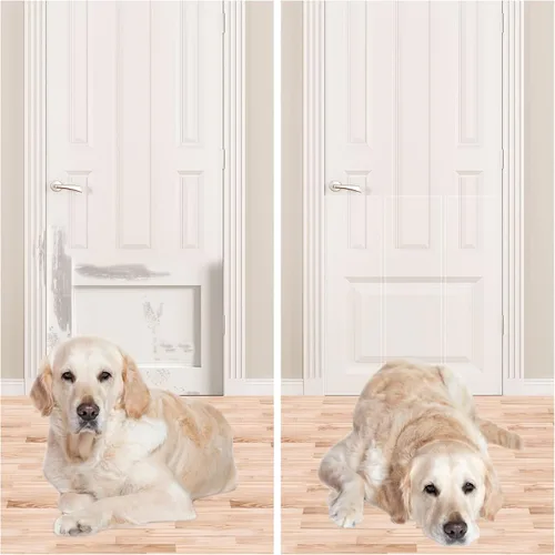 Miniatura 6 de Protector de puerta contra arañazos de perros, protector de garra de puerta flexible transparente y resistente, protector antiarañazos para muebles