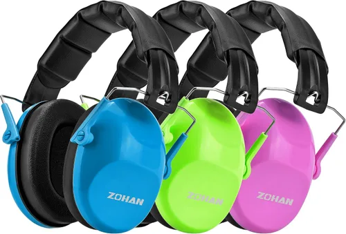 Miniatura 12 de ZOHAN 032 - Auriculares con cancelación de ruido para niños, 25 dB, NRR, orejeras de protección de oídos para niños, para escuela, Monster Jam