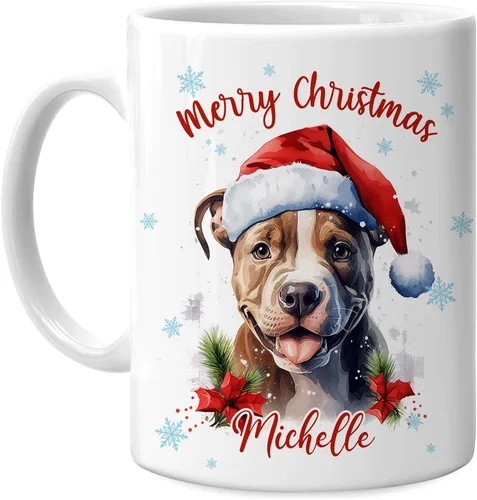 Miniatura 23 de Hyturtle Regalos personalizados para amantes de los osos – Taza de café de cerámica con nombre personalizado de oso con sombrero de Papá Noel