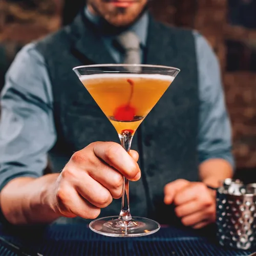 Miniatura 5 de Juego de 4 vasos grandes de Martini soplados a mano de 10 onzas, vasos de cristal con guía de cócteles, para Margarita, gigante, espresso, postre