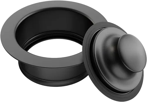 Miniatura 2 de Brida de Fregadero para Triturador de Basura, Tapón Universal de Brida de Acero Inoxidable que se Ajusta a Aberturas de Drenaje de Fregadero Negro