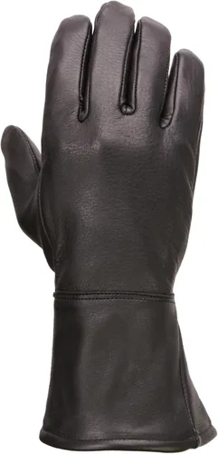 Miniatura 6 de Milwaukee Leather, guantes térmicos de piel de ciervo, para hombre, negro G317